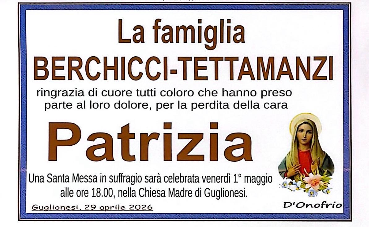 Necrologio Patrizia Berchicci