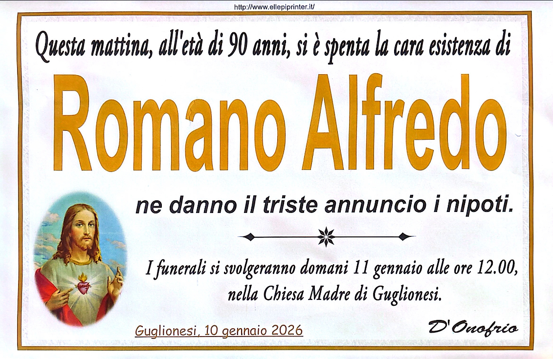 Necrologio Romano Alfredo