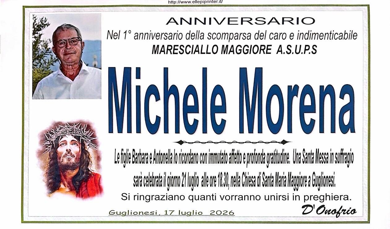 Necrologio Michele Morena